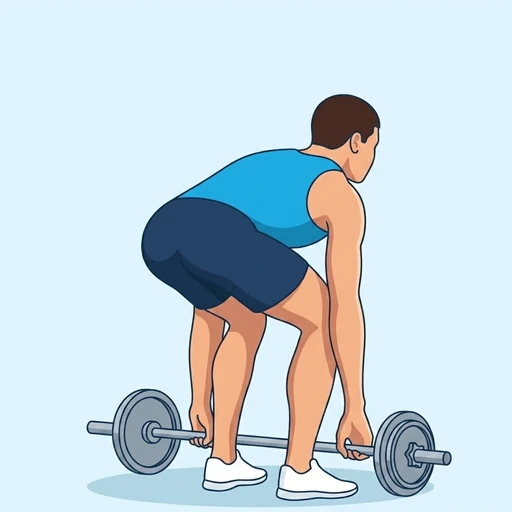 Barbell Deadlift, illustrated