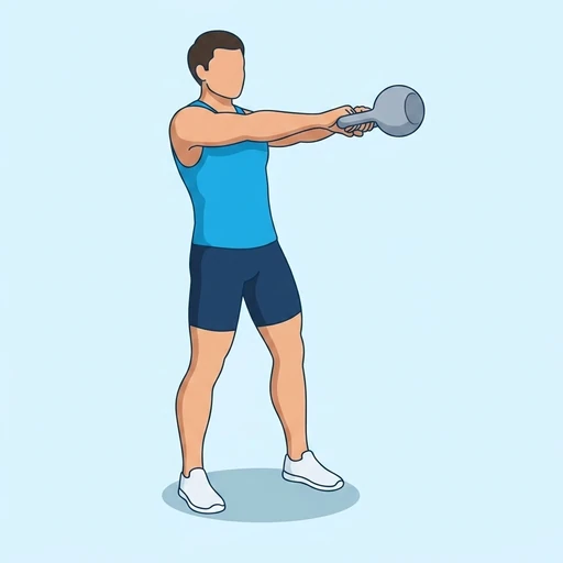 Kettlebell Swing, illustrated